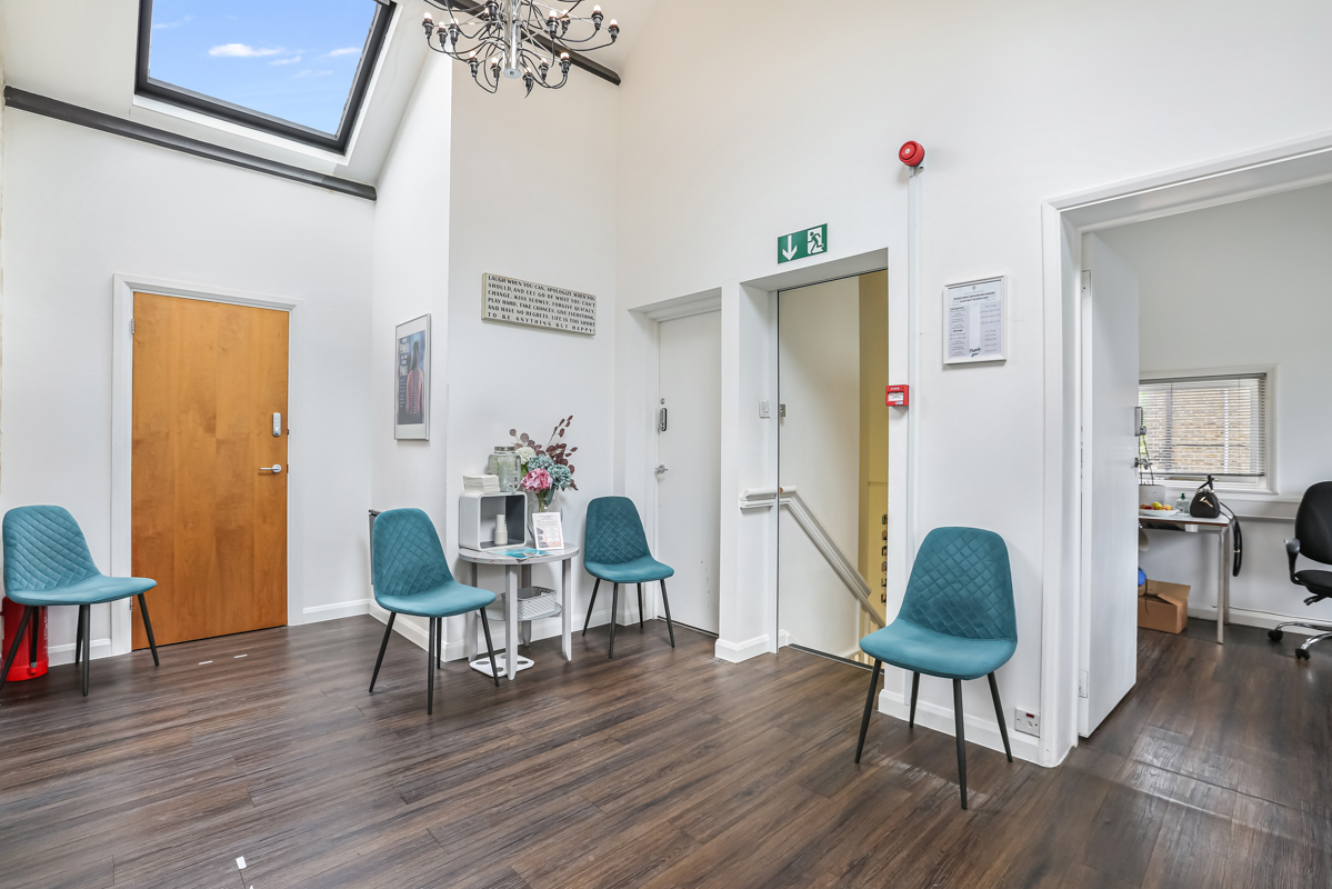 Waiting area at Kingston Chiropractic & Wellness Centre